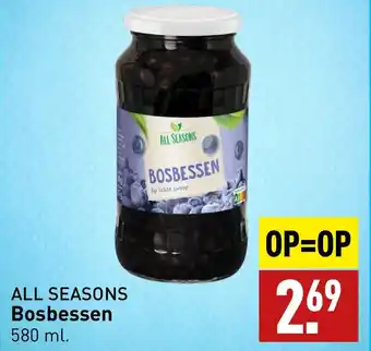 ALDI ALL SEASONS Bosbessen 580 ml aanbieding