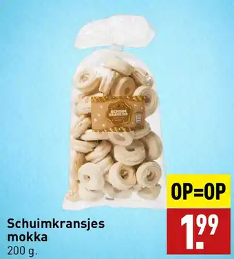 ALDI Schuimkransjes mokka 200g aanbieding