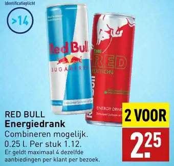 ALDI RED BULL Energiedrank aanbieding