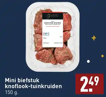 ALDI Mini biefstuk knoflook tuinkruiden 150g aanbieding