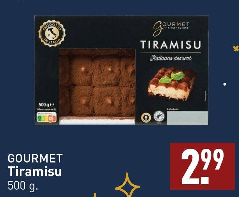 GOURMET Tiramisu 500g aanbieding bij ALDI