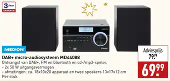 ALDI MEDION DAB+ micro-audiosysteem MD44088 aanbieding