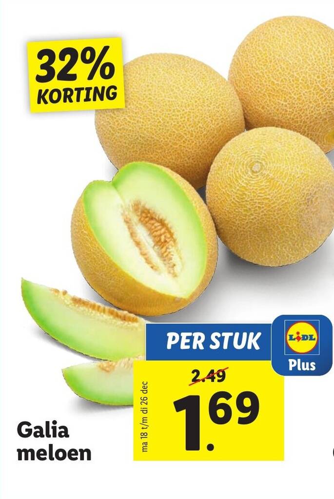 Galia meloen aanbieding bij Lidl