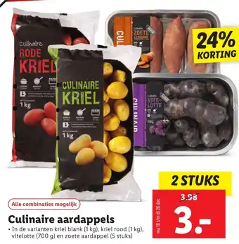 Lidl Culinaire aardappels aanbieding