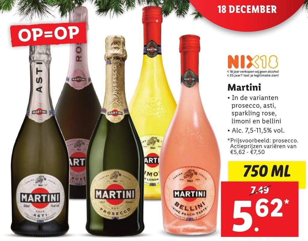 Martini 750ml aanbieding bij Lidl