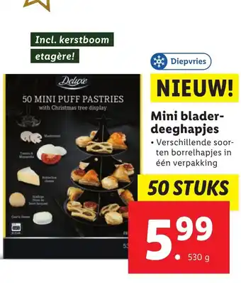 Lidl Mini bladerdeeghapjes aanbieding