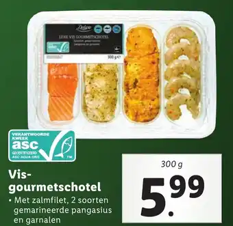 Lidl Vis-gourmetschotel 300g aanbieding