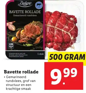 Lidl Bavette rollade 500g aanbieding