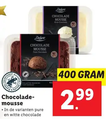 Lidl Chocolademousse 400g aanbieding