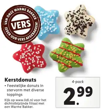 Lidl Kerstdonuts aanbieding