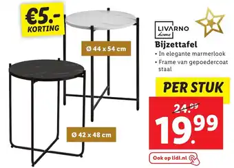 Lidl LIVARNO home Bijzettafel aanbieding