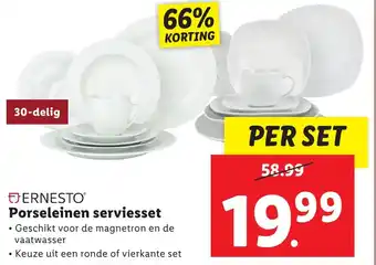 Lidl ERNESTO Porseleinen serviesset aanbieding