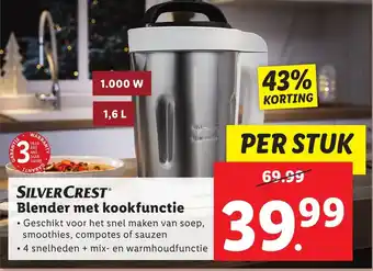Lidl SILVERCREST Blender met kookfunctie aanbieding