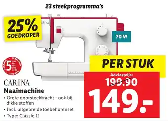 Lidl CARINA Naaimachine aanbieding