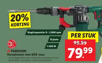 Lidl PARKSIDE Sloophamer met SDS-max aanbieding