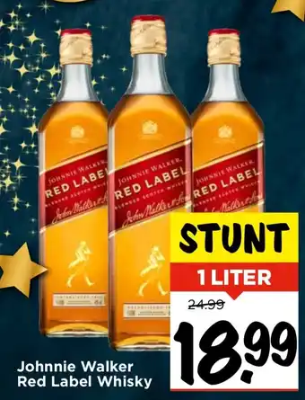 Vomar Voordeelmarkt Johnnie Walker Red Label Whisky aanbieding