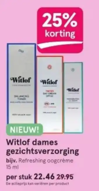 Etos Witlof dames gezichtsverzorging aanbieding