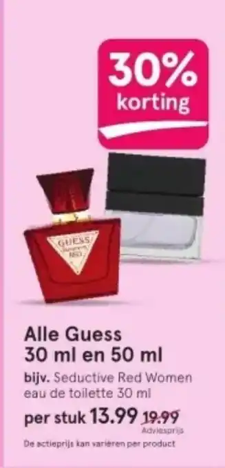 Etos Alle Guess 30 ml en 50 ml aanbieding