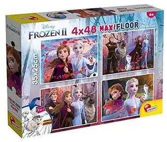 Amazon Lisciani giochi – disney puzzel supermaxi 4 x 48 frozen 2 puzzels voor kinderen, 86610 aanbieding