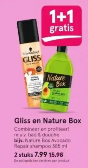 Etos Gliss en Nature Box aanbieding