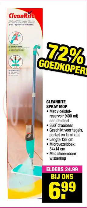 Big Bazar CLEANRITE SPRAY MOP aanbieding