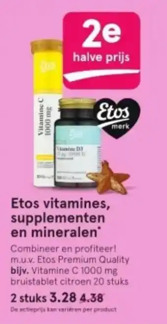 Etos Etos vitamines, supplementen en mineralen aanbieding