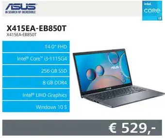 Informatique Asus X415EA-EB850T aanbieding