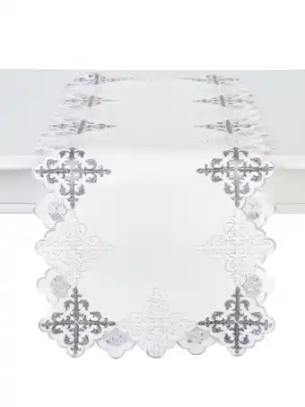 Klingel Tafelloper penelope webschatz grijs/zilverkleur aanbieding