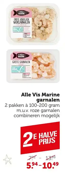 Coop Alle Vis Marine garnalen aanbieding