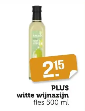 Coop PLUS witte wijnazijn fles 500 ml aanbieding