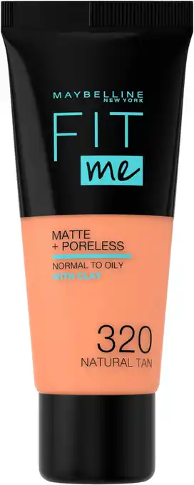 Amazon Maybelline new york - fit me matte + poreless foundation - 320 natural tan - medium dekkende foundat aanbieding