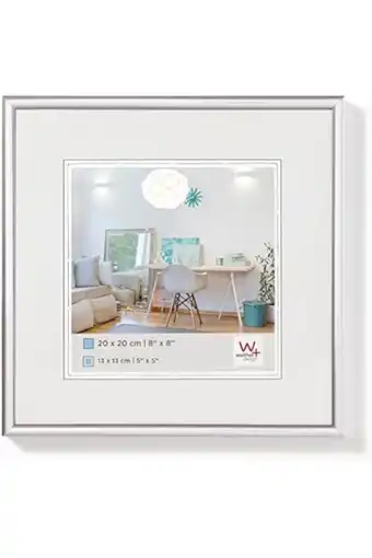 Amazon Walther design fotolijst zilver 15 x 15 cm new lifestyle kunststof fotolijst kv150s aanbieding