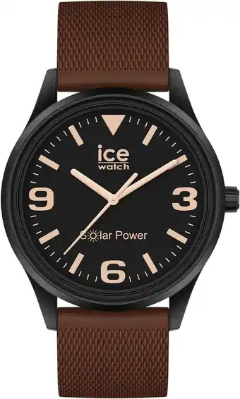 Amazon Ice-watch - ice solar power casual brown - bruin herenhorloge met siliconenband - 020607 (medium) aanbieding