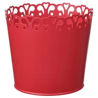 IKEA Vinterfint sierpot, donkerrood, 12 cm aanbieding