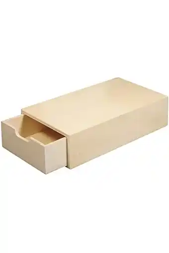 Amazon Rayher 62601000 houten kist fsc mix credit, 20 x 10 x 5 cm, uittrekbaar binnenvak aanbieding