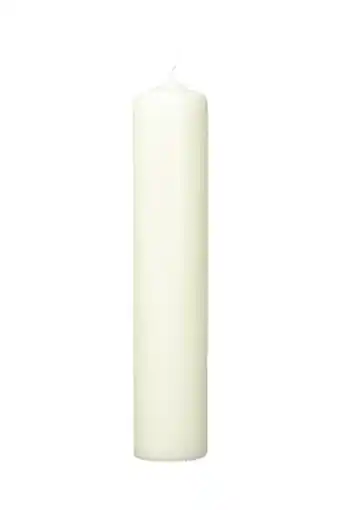 Amazon Rayher 3140396 stompkaars, crème, rond, lengte 30 cm, diameter 6 cm, 100% paraffine, ral-keurmerk, ronde kaars, doopkaars, co aanbieding