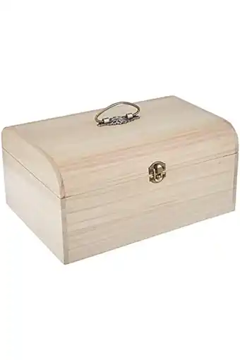 Amazon Rayher 6166600 houten koffer, 29,5 x 20,5 x 14 cm, anti-condens, handvat en sluiting van metaal, knutselkoffer, gebruiksvoorw aanbieding