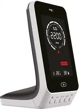 Amazon Tfa dostmann co2-monitor airco2ntrol up, 31.5010.02, co2-display met uitgebreide verkeerslichtweergave, temperatuur & luchtvo aanbieding