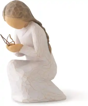 Amazon Willow tree quiet wonder, gebeeldhouwde, handgeschilderde figuur aanbieding