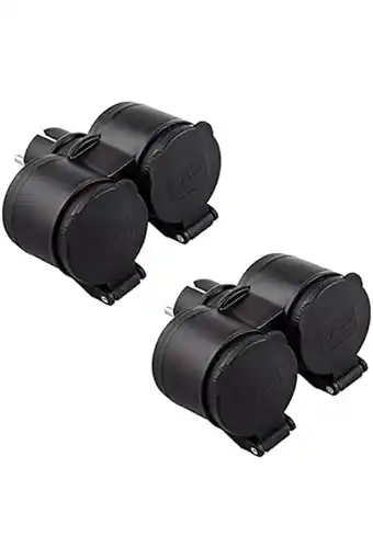 Amazon Electraline 92388 verpakking van 2 x outdoor adapter, 2 geaarde stopcontacten, waterdicht ip44, duitse stekker, 2-zits geaard aanbieding