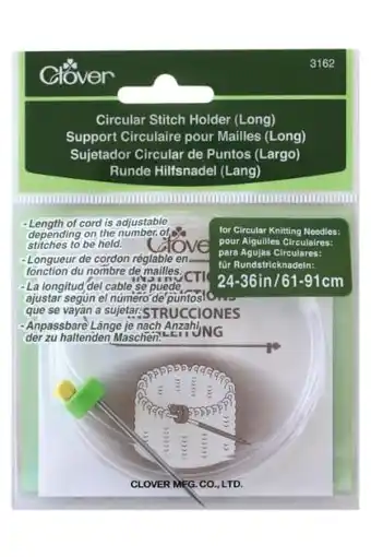 Amazon Clover maashouder, acryl gecoat katoen, meerkleurig, 3162 61-91 cm circular stitch holder aanbieding