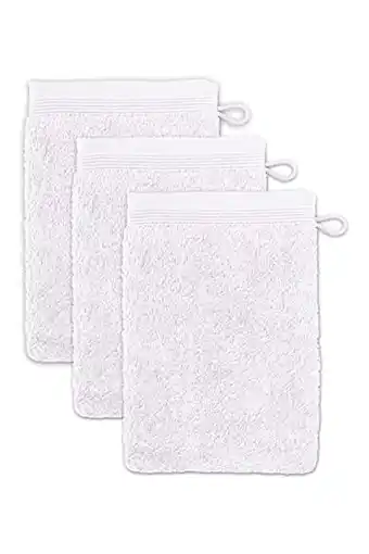 Amazon Möve superwuschel washandje 15 x 20 cm van 100% katoen, sneeuwset van 3 aanbieding