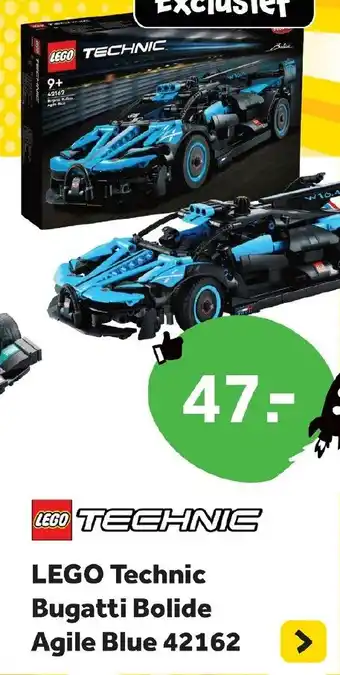 Intertoys LEGO Technic Bugatti Bolide Agile Blue 42162 aanbieding