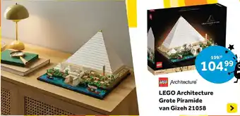 Intertoys LEGO Architecture Grote Piramide van Gizeh 21058 aanbieding