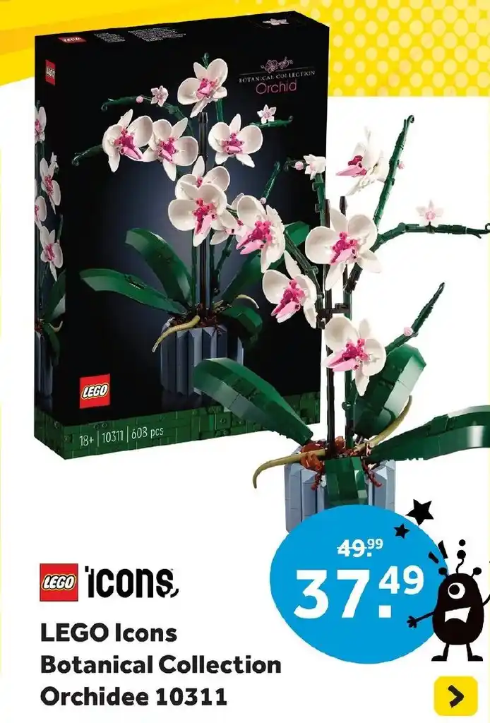 LEGO Icons Botanical Collection Orchidee 10311 aanbieding bij Intertoys