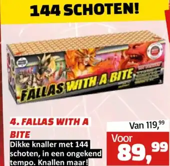 Tuincentrum de Driesprong 4. FALLAS WITH A BITE aanbieding