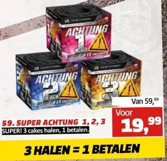 Tuincentrum de Driesprong 59. SUPER ACHTUNG 1, 2, 3 aanbieding