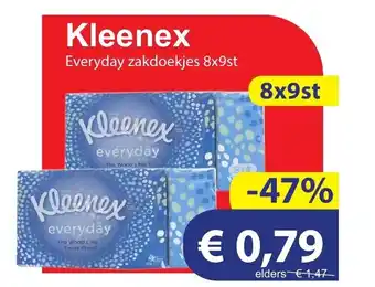 Die Grenze Kleenex 8x9st aanbieding