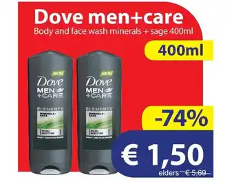 Die Grenze Dove men+care 400 ml aanbieding