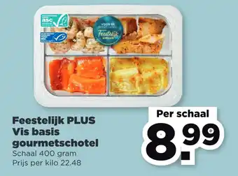 PLUS Feestelijk plus vis basis gourmetschotel aanbieding